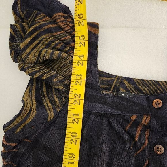 TANOA Nu'uuli Flutter Sleeve Girl's Dress TD801 Palm Leaf Made in Hawaii size 10 - Picture 9 of 10